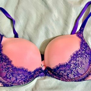 - Victoria’s Secret Dream Angel Plunge Push-up bra/ NWOT/ 36C/ Lavender & …